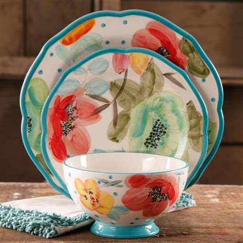 Shop wayfair for the best pioneer woman dinnerware sets. The Pioneer Woman Vintage Bloom 12-Piece Decorated ...
