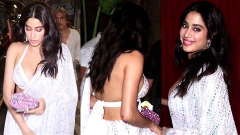 Janhvi Kapoor Turned Glam Princess For Kunal Rawal S Wedding Bash In Sequin Blouse And Saree