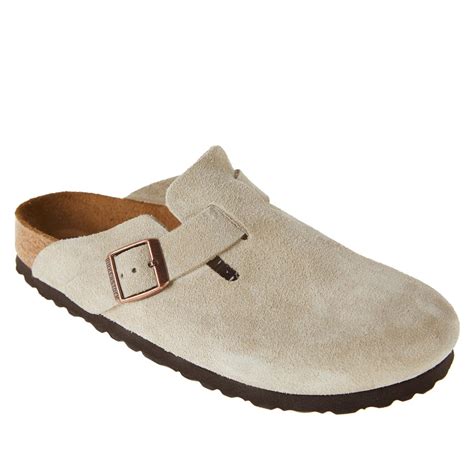 Birkenstock Boston Suede Clog With Soft Footbed Hsn