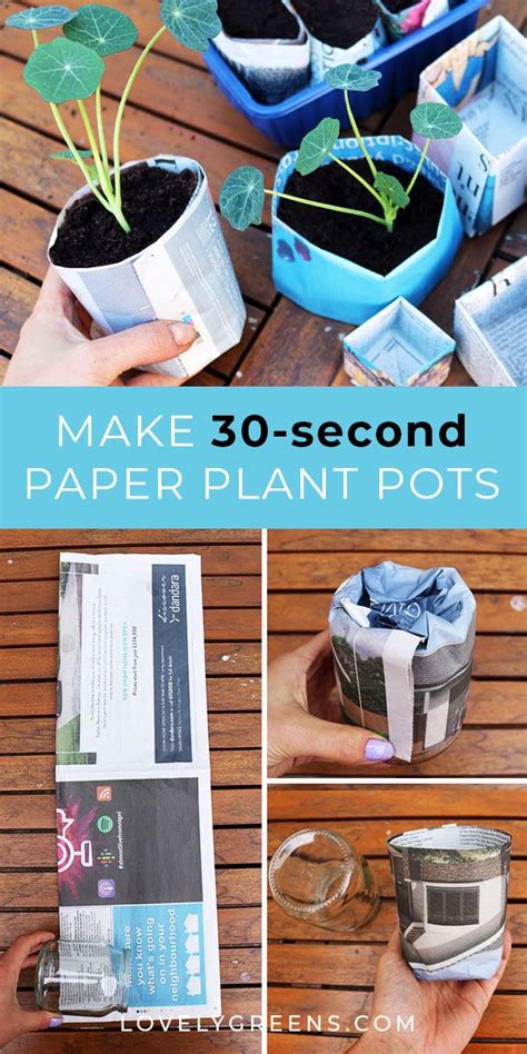 Two Ways To Make Newspaper Plant Pots The Quick Way And The Origami
