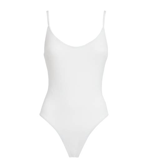 Matteau White Scoop Neck Swimsuit Harrods Uk