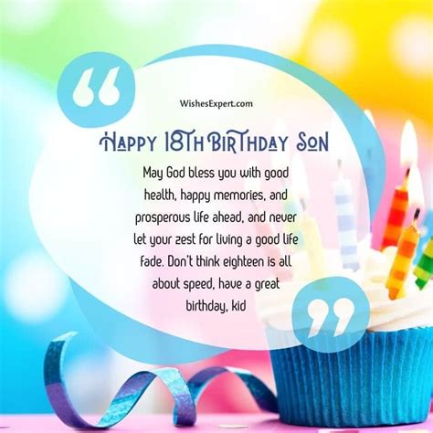 35 Cute And Creative Happy 18th Birthday Son Wishes