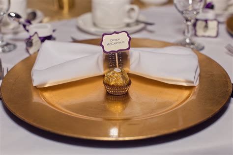 Gold Place card holder idea | Gold place card holder, Gold place cards, Place card holders