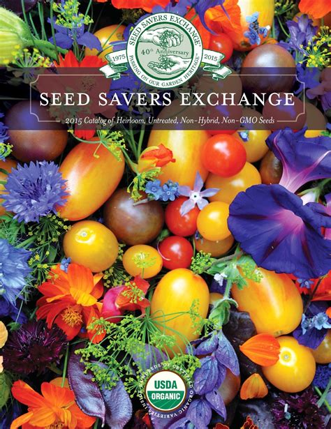 Seed Savers Exchange 2015 Seed Savers Catalog Garden Catalogs Plant