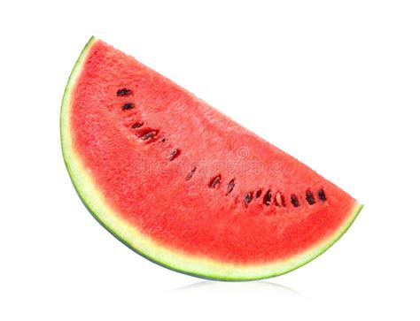 Slice Of Watermelon On White Background Stock Photo Image Of Seed