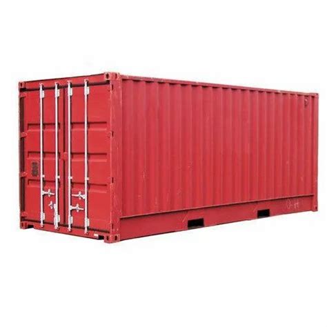 Galvanized Steel 15 Feet Red Shipping Container Capacity 20 Ton At Rs