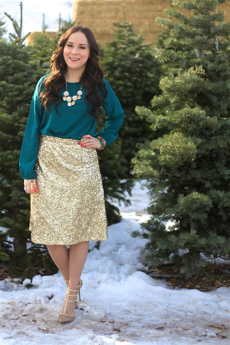 Gold Sequin Skirt 2 Modest Style A Modest Fashion Blog