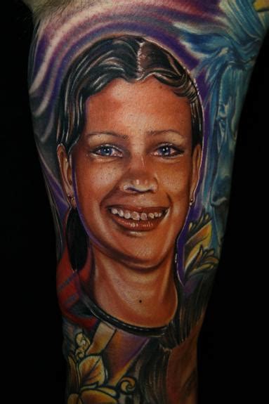 Color Portrait Tattoo By Mike Demasi Tattoos