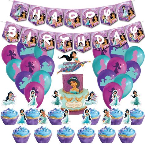buy birthday decorations princess jasmine balloons princess happy birthday banner jasmine cake