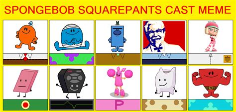 Spongebob Squarepants Cast Meme By Wessieboi99 On Deviantart