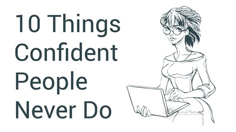 10 Things Confident People Never Do School Of Life