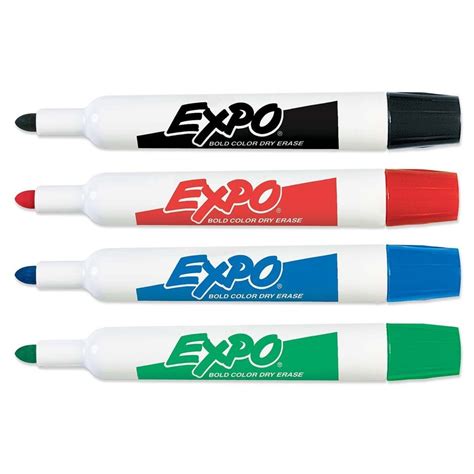 Buy Bulk Expo Original Bullet Tip Dry Erase Markers 4 Colored Markers Case Of 12 Walmart