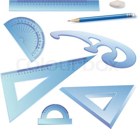 Set Of Architectural Drawing Tools Stock Vector Colourbox