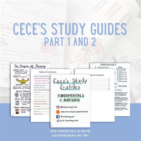 Ceces Study Guides Part 1 And 2 Hobbies And Toys Books And Magazines