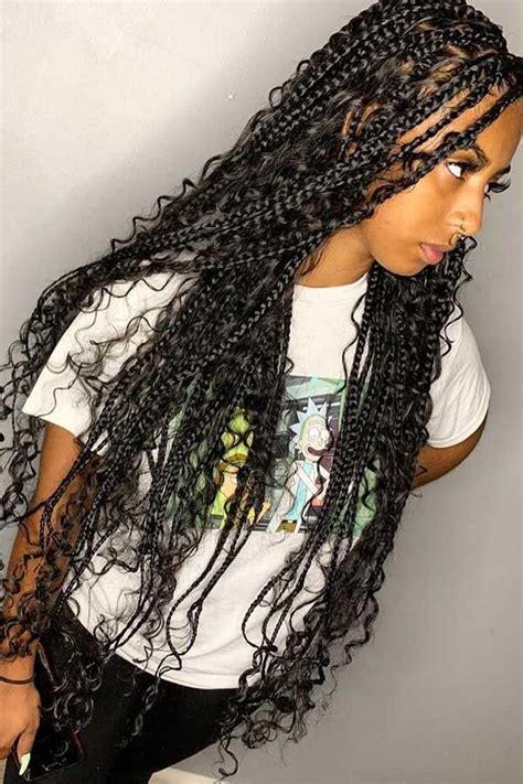 tribal braids with curly hair