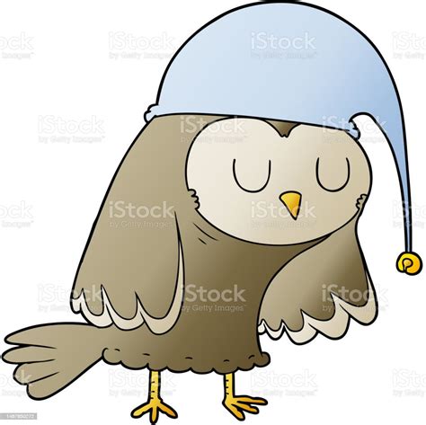 Cartoon Owl Sleeping Stock Illustration Download Image Now Animal