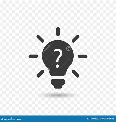 lamp with question mark stock image 12023707