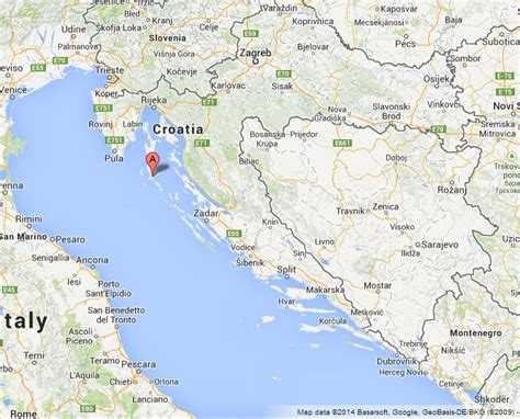 Losinj On Map Of Croatia
