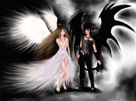Angel Demon Wallpaper Hd Backgrounds Free Downloads