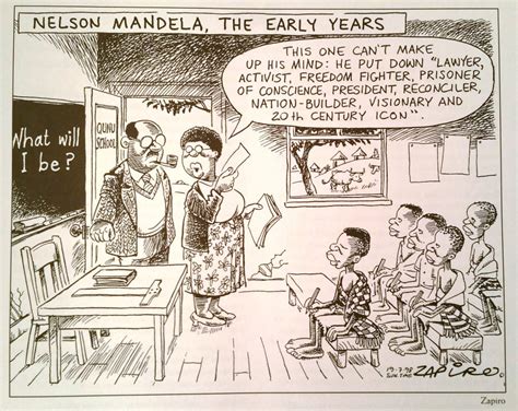 History And Politics Nelson Mandela A Life In Cartoons