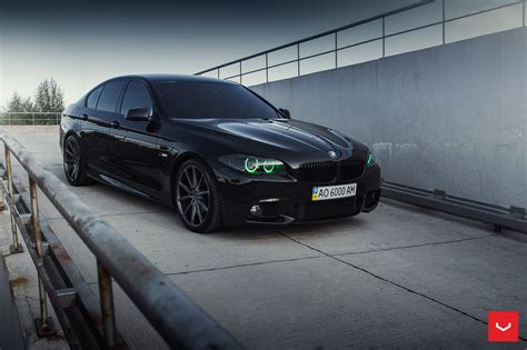 In a 2012 535i first test. BMW 5 Series M-Sport With Vossen Wheels