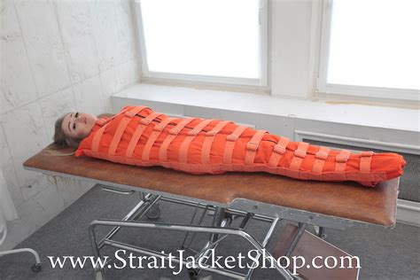 Orange Prison Sleep Sack Bondage Body Bag Straitjacket Etsy Uk