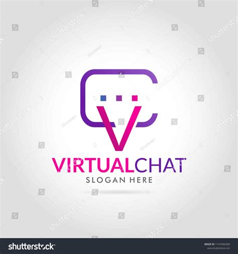 Chat Talk Modern Logo Vector Illustration Stock Vector Royalty Free