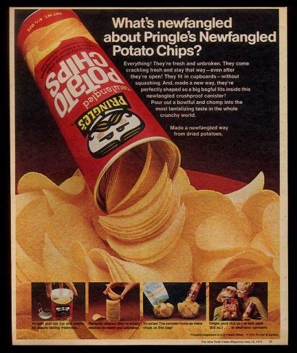 Pringles Ad Vintage Pringles Vintage Food Labels Print Ads
