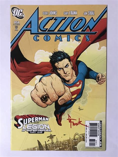 Superman Action Comics Vol1 858 And 861 First Print Signed By