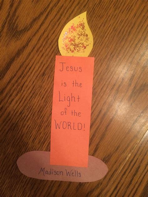 Jesus Is The Light Of The World This Little Light Of Mine Childrens