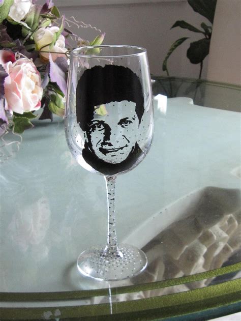 Hand Painted Wine Glass Frankie Avalon Etsy