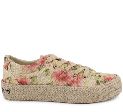 Laura Biagiotti Beige Floral Fantasy Espadrille Sneakers Floral Shoes