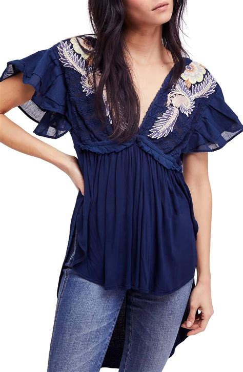 Free People Embroidered Top Free Embroidery Patterns
