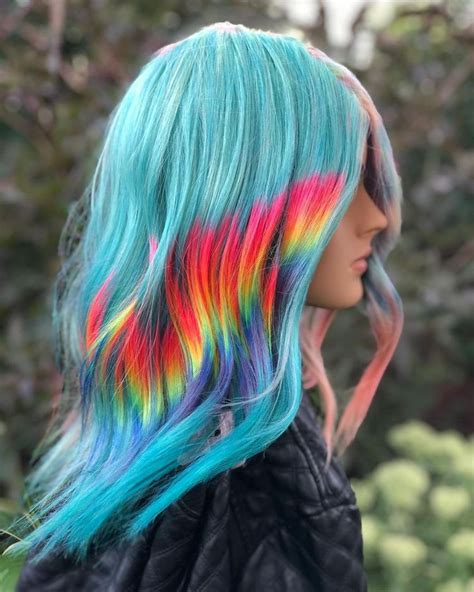 Pin På Rainbow Hair