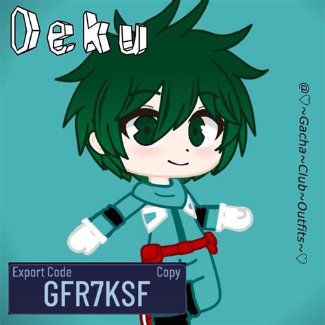 Deku Gacha Club Club Outfits Club Hairstyles Anime Outfits Images