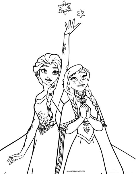 Frozen Coloring Pages Free Printable Coloring Page