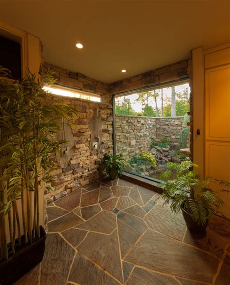 Master Shower Water Garden Tropical Bathroom Other