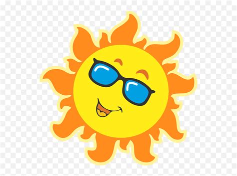 Sunny Day Tutoring Summer Sunglasses Sun Clipart Emojiemoticons