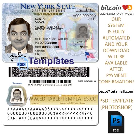 10 Driving License Template Photoshop Template Monster