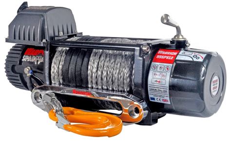 warrior spartan 12000 12v electric winch with synthetic rope ninja power tools