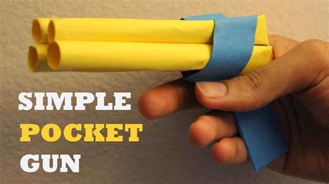 Paper gun that shoots paper bullets easy with trigger. How to make a Paper Revolver that Shoots Paper Bullet l ...