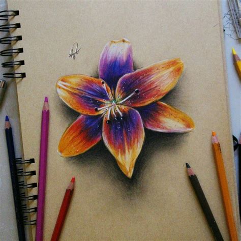 List Of Pencil Drawing Ideas Flowers References