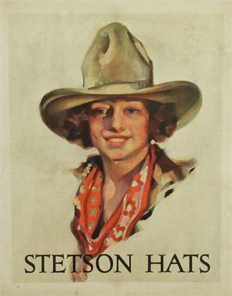 Stetson Advertising Placard 1 Ca 1920