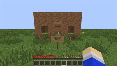 My Dirt House Minecraft Project