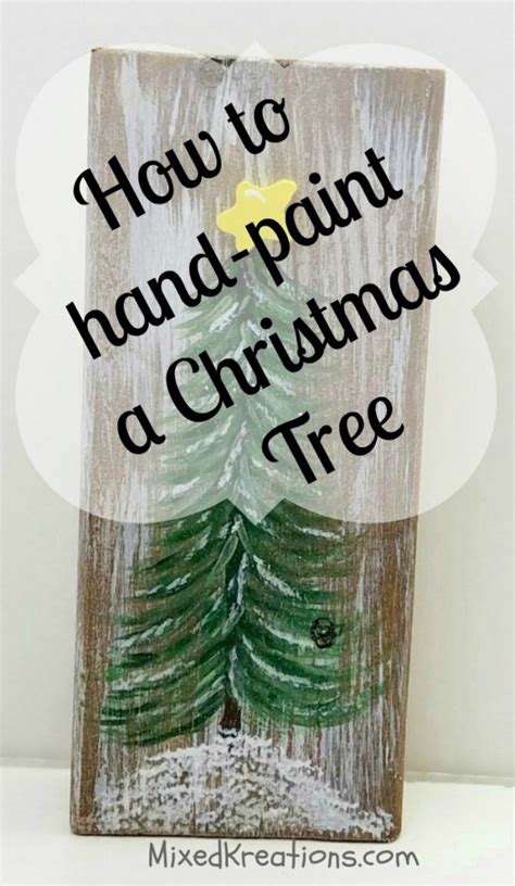 Hand Painted Christmas Tree On A Cedar Picket Christmas Signs Wood