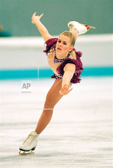Tonya Harding Performing Her Free Skate During The Xvll Winter Olympics