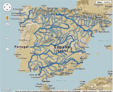 Mirando El Mapa Los Principales Ríos De España Y Sus Afluentes