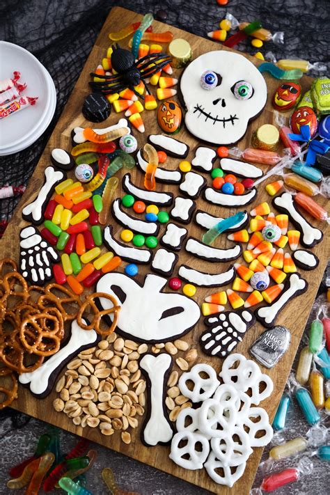 How To Make A Skeleton Cookie Charcuterie Board For Halloween Hgtv