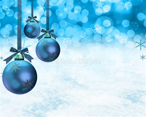 Christmas Ornaments Snow Scene Stock Illustration Illustration Of