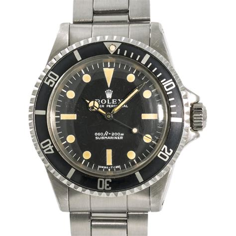 Rolex 1972 Submariner 5513 Serif Mens Automatic Vintage Watch